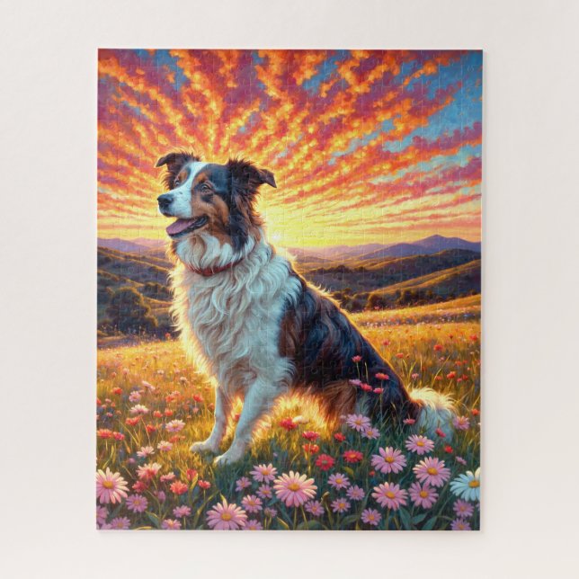 Puzzle Chien Border Collie (Vertical)