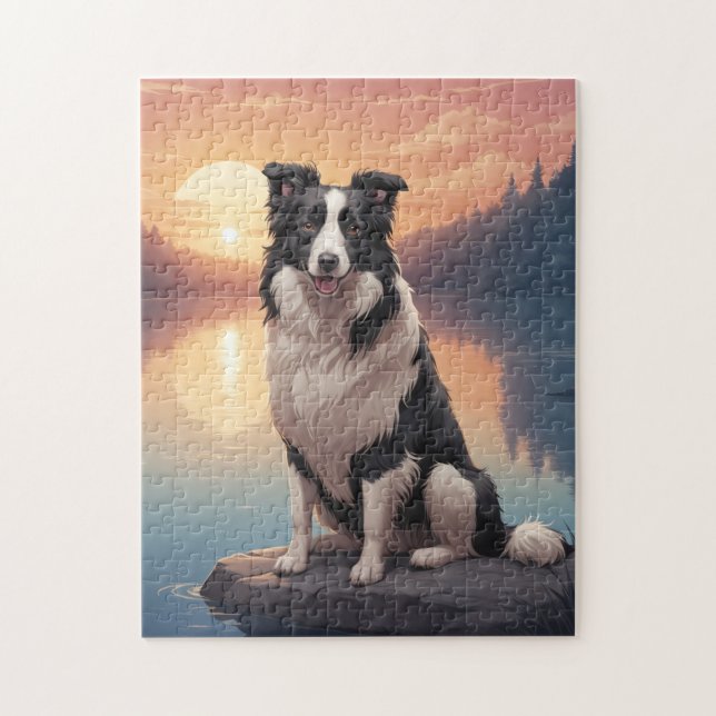 Puzzle Chien Border Collie (Vertical)