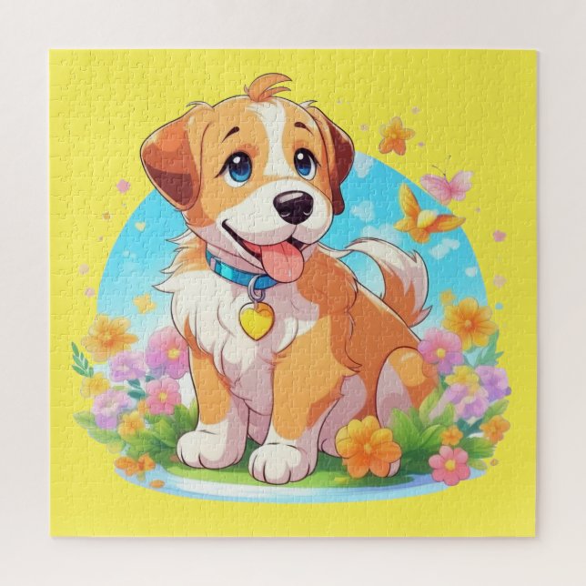 Puzzle Chien chiot mignon (Vertical)