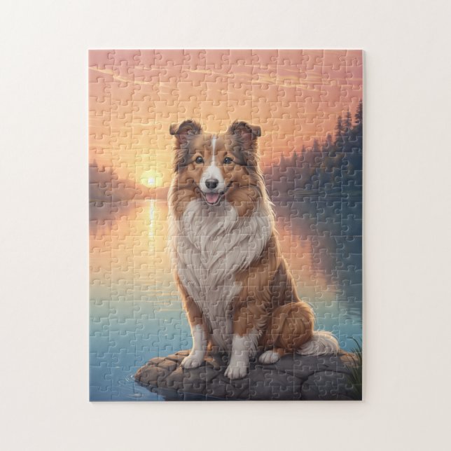 Puzzle chien colley (Vertical)