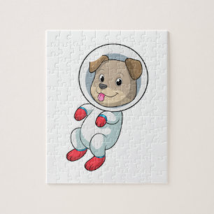 Puzzle Chien dans l'espace en costume