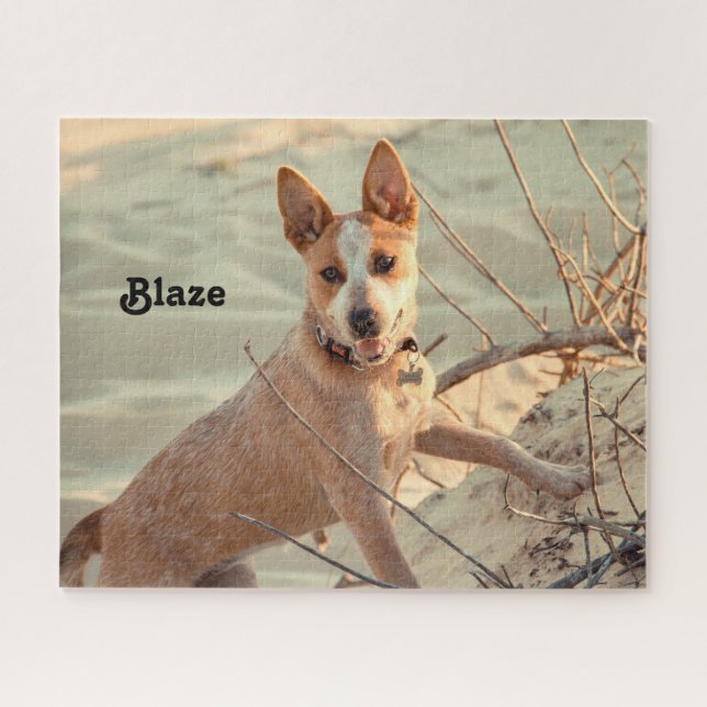 Puzzle Chien de bétail australien rouge - Heeler - dans l (Horizontal)