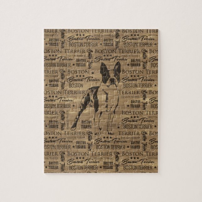 Puzzle Chien de Boston Terrier (Vertical)