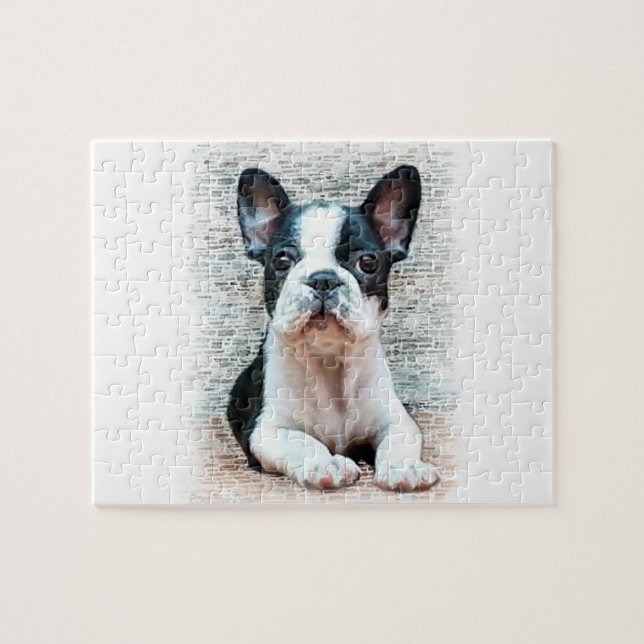 Puzzle Chien de bouledogue français (Horizontal)