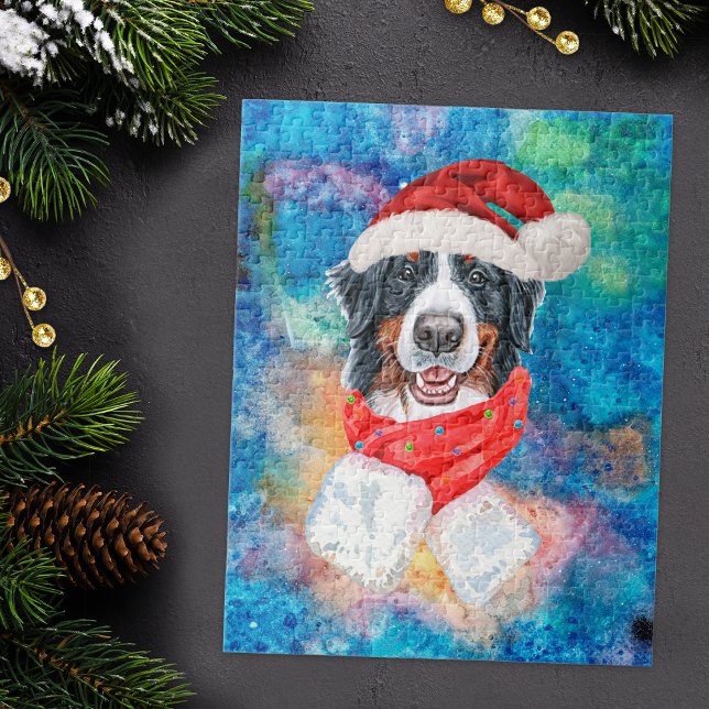 Puzzle Chien de race montagne bernoise Noël (Créateur téléchargé)