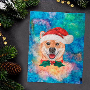 Puzzle Chien de race Shiba Inu Noël
