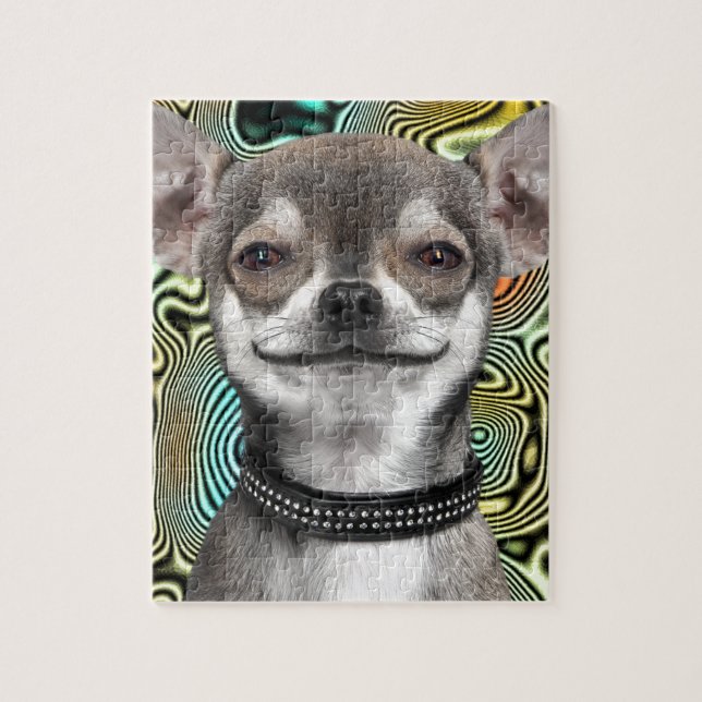 Puzzle Chien de sourire de chiwawa (Vertical)