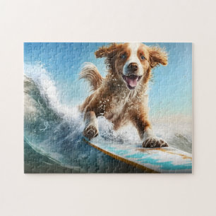 Puzzle Chien de surf