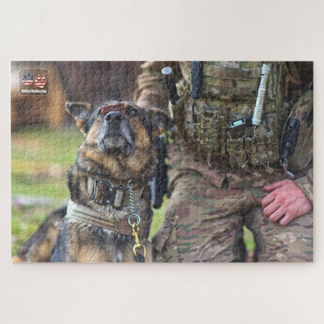 Puzzle CHIEN DE TRAVAIL MILITAIRE AMÉRICAIN (20x30 pouces (Horizontal)