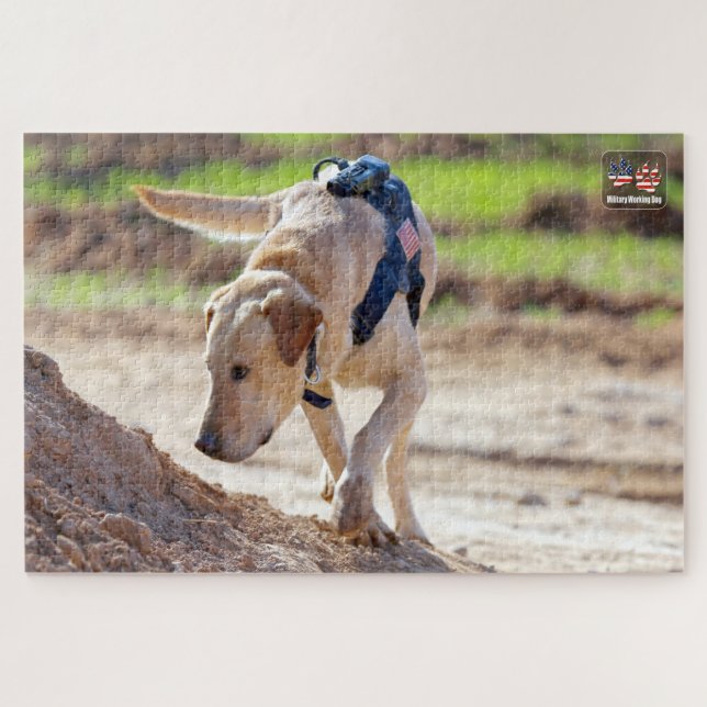 Puzzle CHIEN DE TRAVAIL MILITAIRE AMÉRICAIN (20x30 pouces (Horizontal)