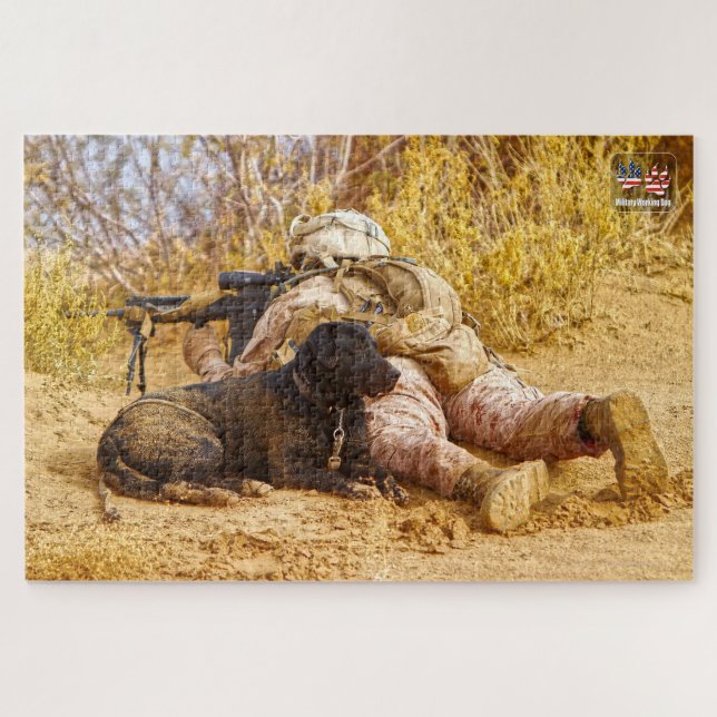 Puzzle CHIEN DE TRAVAIL MILITAIRE AMÉRICAIN (20x30 pouces (Horizontal)