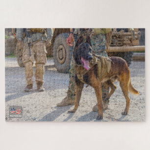 Puzzle CHIEN DE TRAVAIL MILITAIRE AMÉRICAIN (20x30 pouces