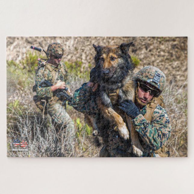 Puzzle CHIEN DE TRAVAIL MILITAIRE AMÉRICAIN (20x30 pouces (Horizontal)