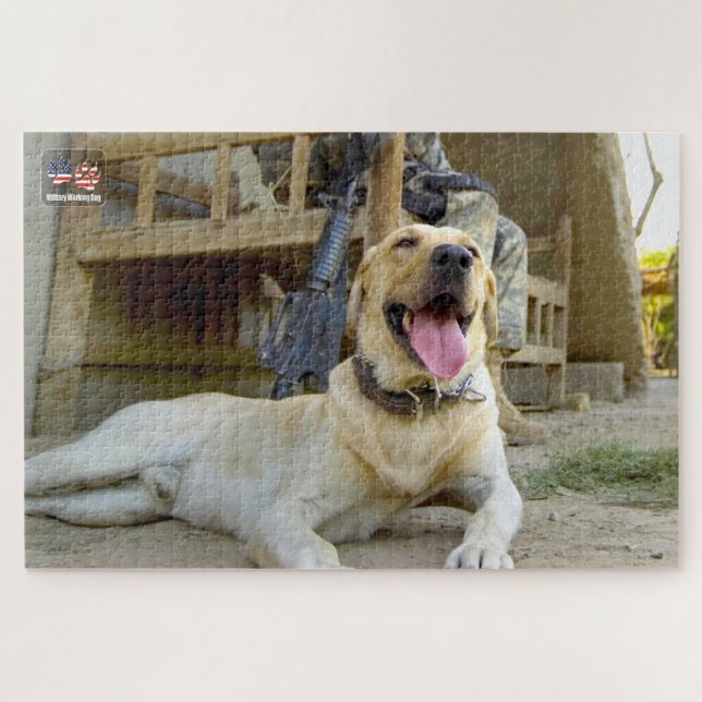 Puzzle CHIEN DE TRAVAIL MILITAIRE AMÉRICAIN (20x30 pouces (Horizontal)