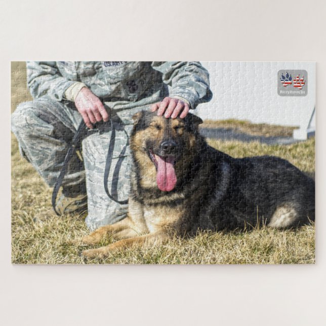 Puzzle CHIEN DE TRAVAIL MILITAIRE AMÉRICAIN (20x30 pouces (Horizontal)
