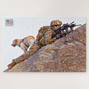 Puzzle CHIEN DE TRAVAIL MILITAIRE AMÉRICAIN (20x30 pouces