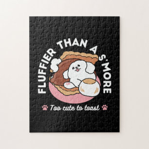 Puzzle Chien drôle et design de S'more – Pun pour amateur