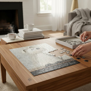 Puzzle Chien écossais adorable - Art fantaisiste