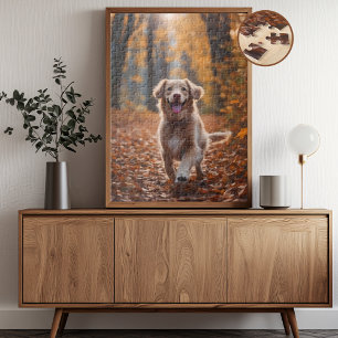 Puzzle Chien en forêt