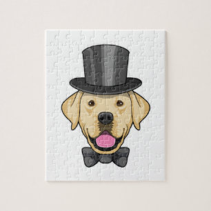 Puzzle Chien en tenue de marié avec nœud papillon