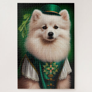Puzzle Chien esquimau américain en tenue de la Saint-Patr