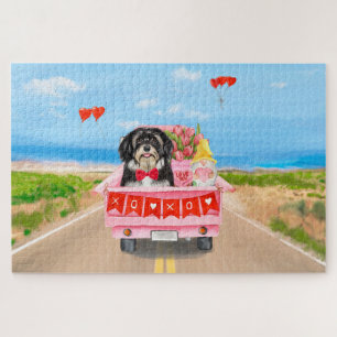 Puzzle Chien Havanais Saint Valentin Camion