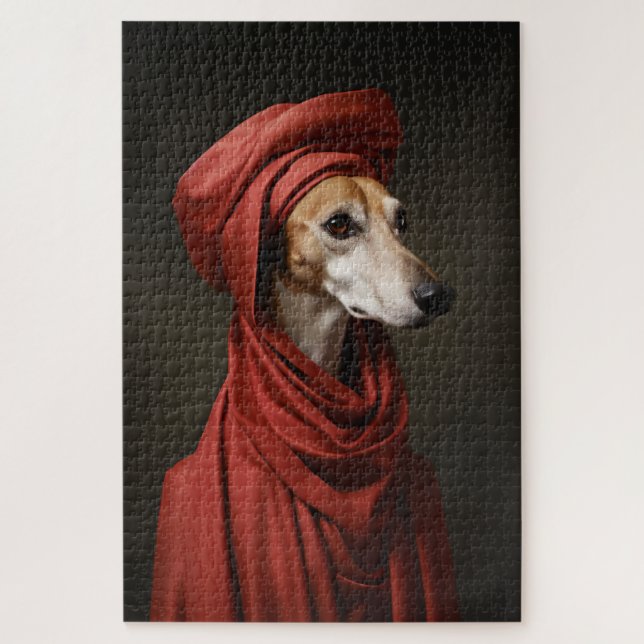 Puzzle Chien Lady Saluki (Vertical)