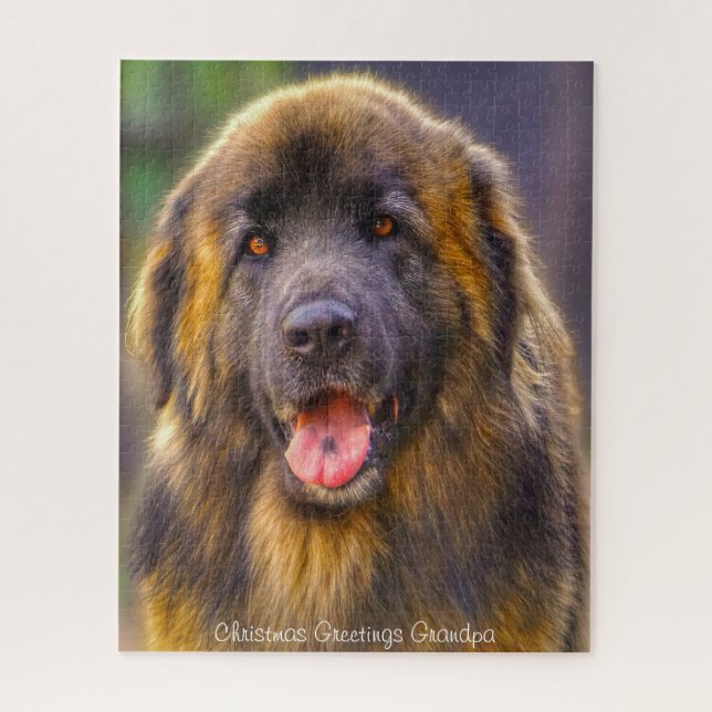 Puzzle Chien Leonberger. (Vertical)