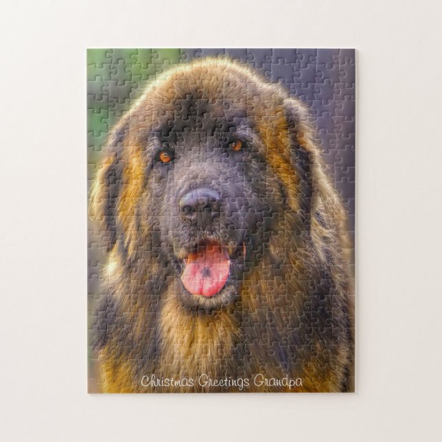Puzzle Chien Leonberger. (Vertical)