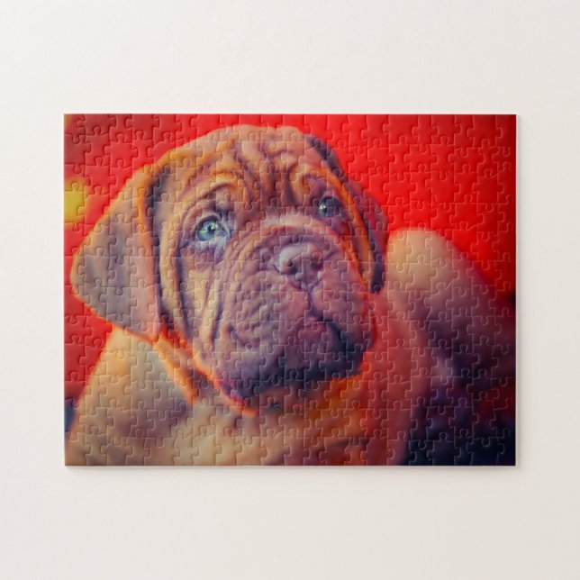 Puzzle Chien Mastiff. (Horizontal)
