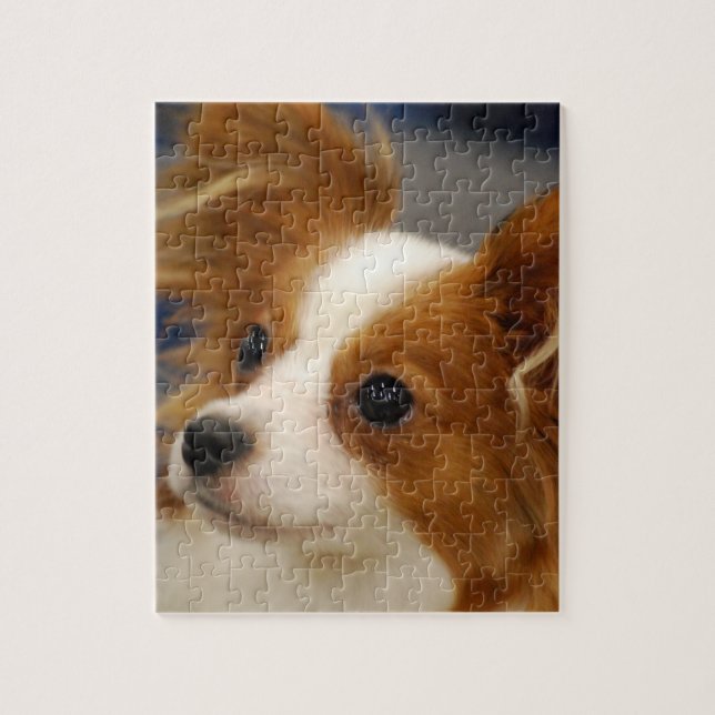 Puzzle Chien mignon de Papillon (Vertical)