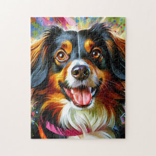 Puzzle Chien Nederlandse Kooikerhondje Impression acryliq