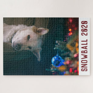 Puzzle Chien Noël Personnalisé