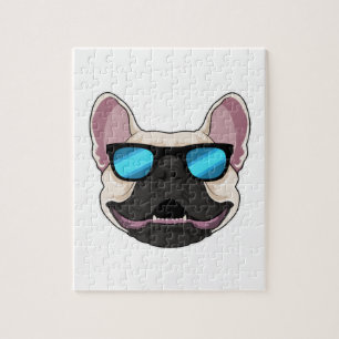 Puzzle Chien-taureaux français avec lunettes de soleil