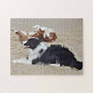 Puzzle - chiens à la plage
