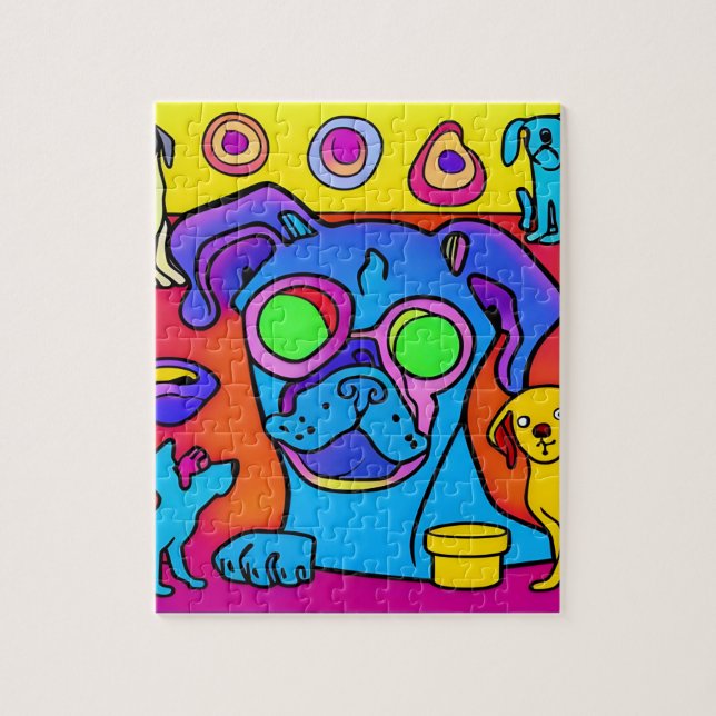 Puzzle Chiens bizarres (Vertical)