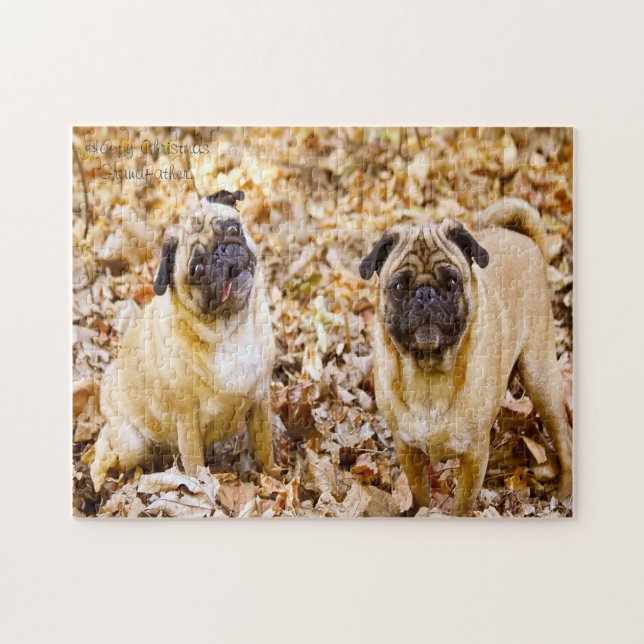 Puzzle Chiens carlins. (Horizontal)