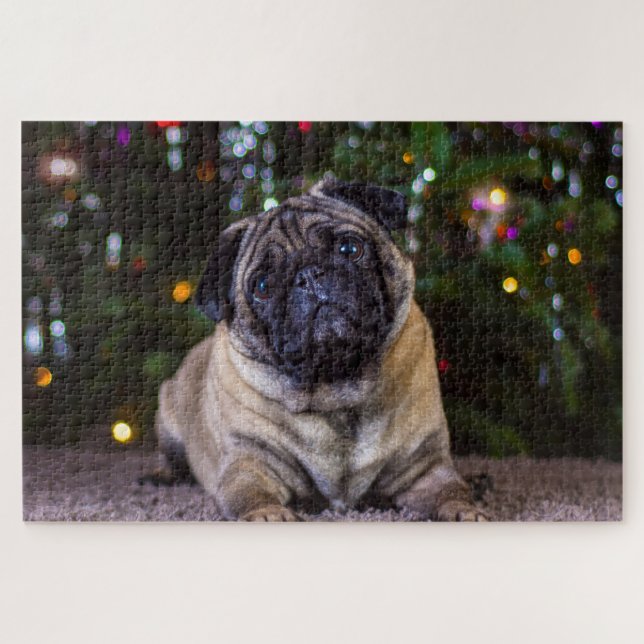 Puzzle Chiens carlins. (Horizontal)
