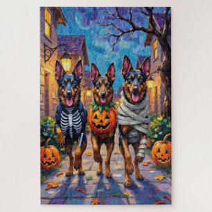 Puzzle Chiens de berger belges Trick-or-Treating Hallowee