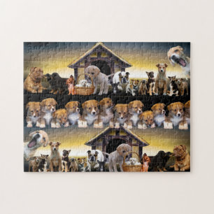 Puzzle Chiens de chiot mignonnes Chiens de canine animal 