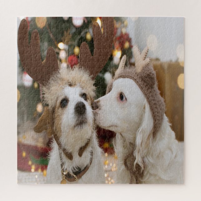 Puzzle Chiens En Vacances Amoureux (Vertical)