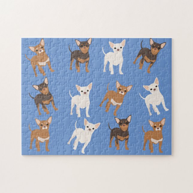 Puzzle Chihuahua amusant race de chien (Horizontal)