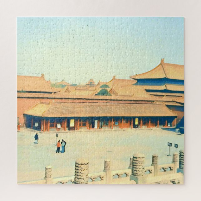 Puzzle Chine Cité interdite voyage vintage (Vertical)