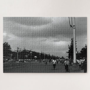 Puzzle Chine vintage rue Pekin rue Tiananmen carré