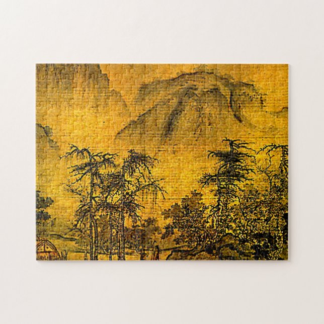 Puzzle chinois antique de peinture de paysage (Horizontal)