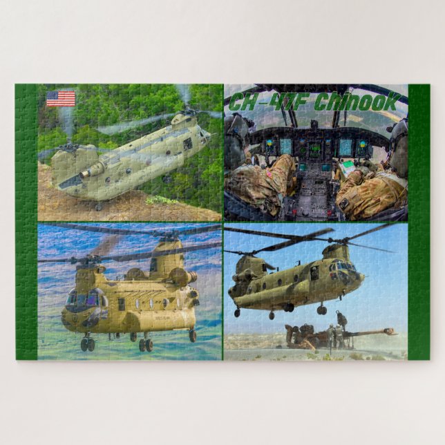 Puzzle CHINOOK CH-47F (20 x 30 POUCES) (Horizontal)