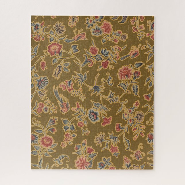 Puzzle Chintz Fleur Classique Joli Design Floral Doux (Vertical)