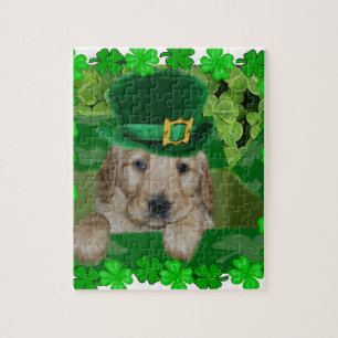 PUZZLE CHIOT IRLANDAIS ! CHIEN D'ARRÊT ST PATRICK DE