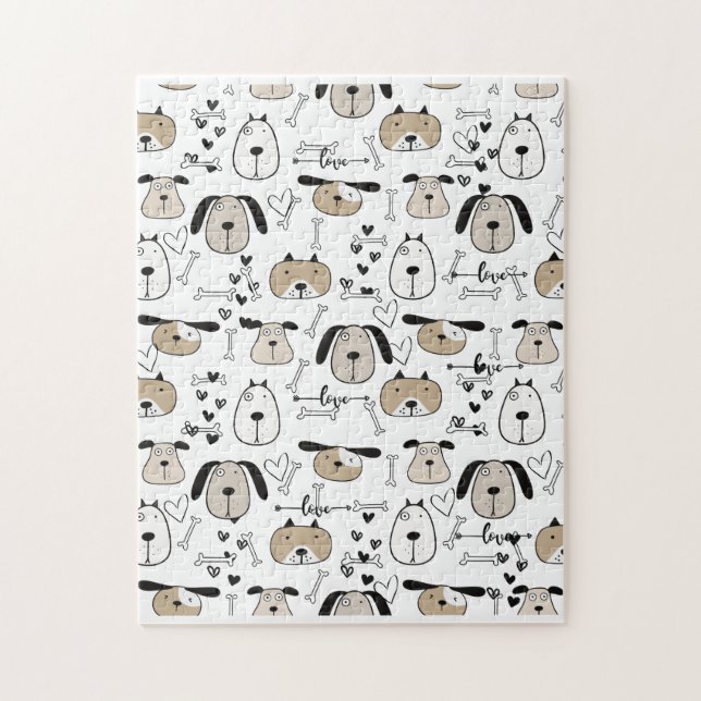Puzzle Chiot Mignon Chien (Vertical)