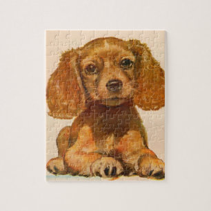 Puzzle Chiot spaniel cocker des années 1940 - La coupe de